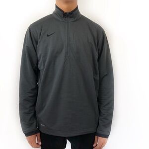 New Nike Dri-Fit Men's Training 1/4 Zip Pullover Size: L Grey Athletic Gear!